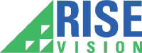 Logo of Rise Vision Digital Signage Software