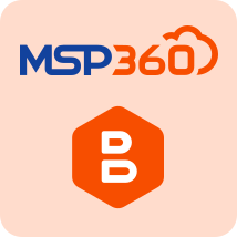 Logo of MSP360 Backup and IT Management Solutions