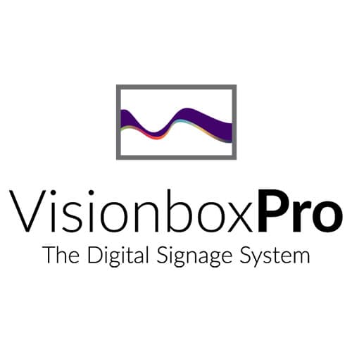 Logo of Visionbox Digital Signage Solutions