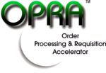 Logo of OPRA (Order Processing and Requisition Accelerator)